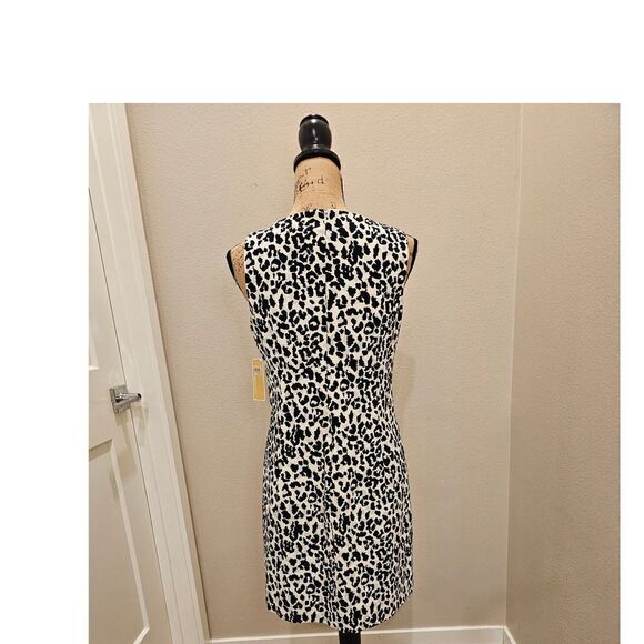 NWT Michael Kors Animal Print Sleeveless Dress Size 8 - Picture 5 of 9